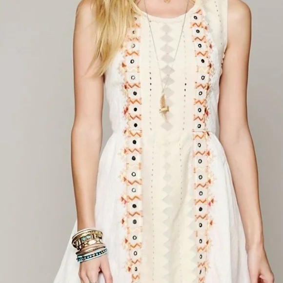 Free People Water Lily Embroidered Dress - Picture 4 of 7